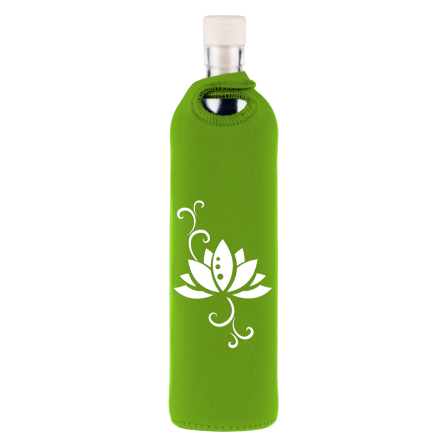 Sticlă de apă Flaska cu manșon de neopren Floare de Lotus