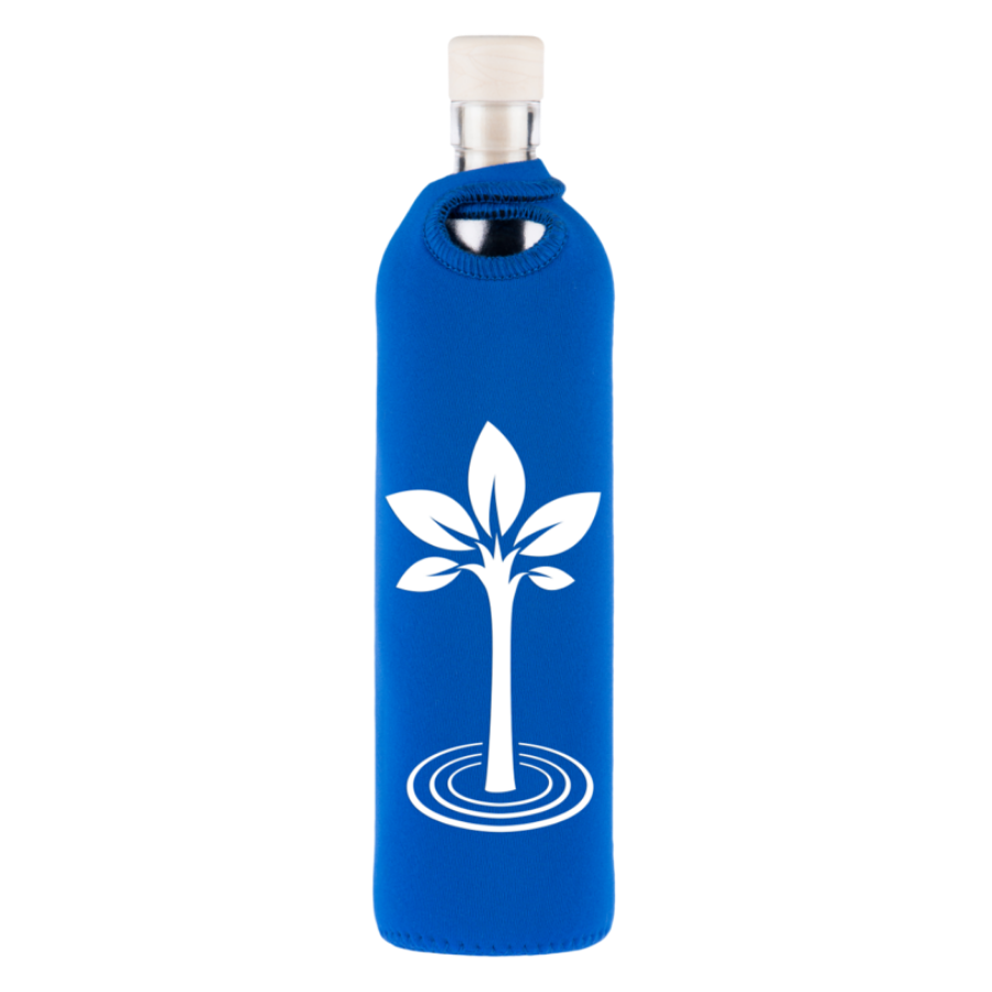 Sticlă de apă Flaska cu manșon de neopren Pomul vieții